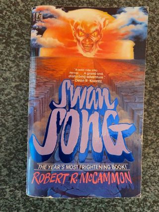 Robert R.  Mccammon Swan Song Vintage Paperback Very Good Rare 1st Print