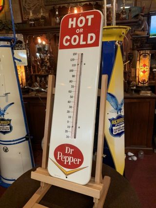 1964 Dr Pepper Thermometer Sign " Watch Video "