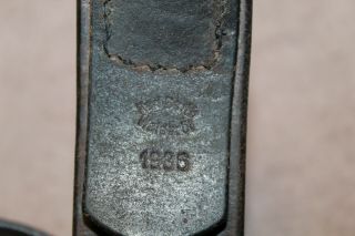 Pre Ww2 German Army Leather Uniform Belt Maker Stamped & 1936 D Size 98