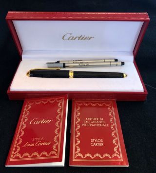 Cartier Gold Plated Ball Pen Co 463