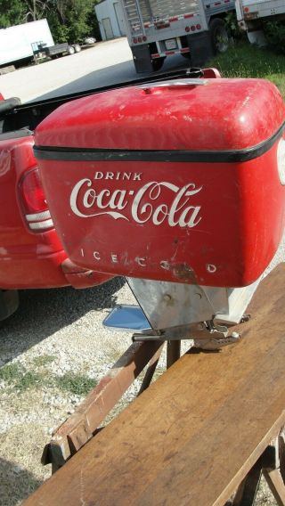 1955 Coca Cola Boat Outboard Motor Soda Fountain Dispenser 3