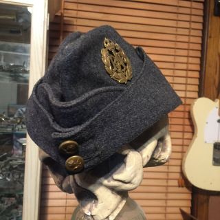 Wwii Raf Side Cap Oversees Royal Air Force Wool Cap