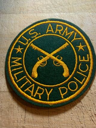 Wwii/post/1950s? Us Army Patch - Military Police M.  P.  - Beauty