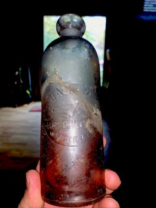 Coca - Cola Hutchinson Bottle From Jasper,  Alabama.  Repaired Bottle Addition