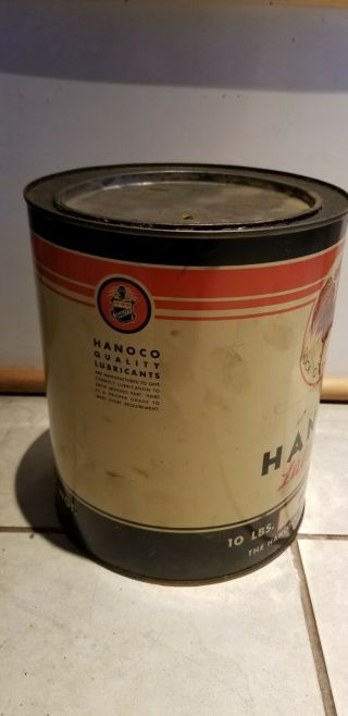 Hanoco Lubricant Oil Can Hancock Cock of the Walk 10lb No.  2G Cup 2