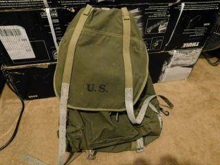 Ww2 Army Us Mountain Troops Backpack / Rucksack 1943 W/ Metal Frame Hinson
