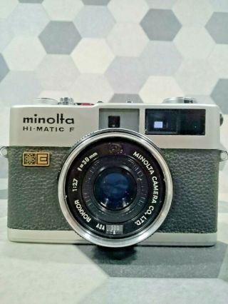 Minolta Hi Matic F 35mm Film Camera f/2.  7 Vintage 38mm 2