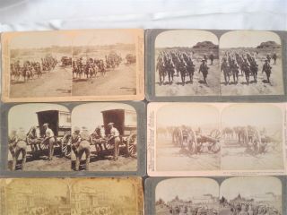 16 x Antique Stereo View Cards Boer War South Africa - stereoscope vintage photo 2