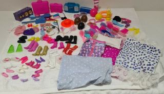 Bundle Of Barbie & Sindy Dolls Shoes & Accessories - 1980 