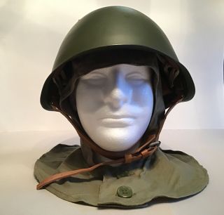 Soviet Steel Helmet Model 40 With Hood Liner 2
