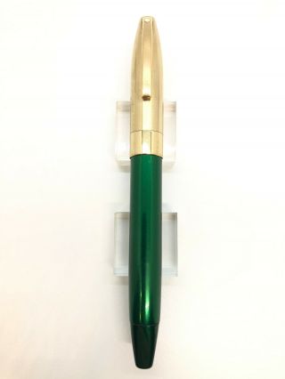 Sheaffer Legacy 1 Fountain Pen,  Green,  Brushed Gold Cap,  18k Gold Nib