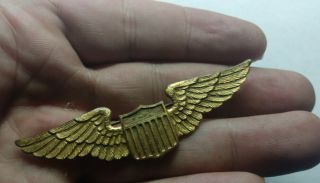 Pre Ww2 Air Corps Pilot Flight Instructor Wing Detailed Feathers
