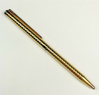 S.  T.  Dupont Diamond & Yellow Gold Vermeil Rollerball Pen Box,  Papers SKR 2