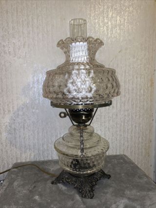 Vintage Glass Lantern Table Lamp