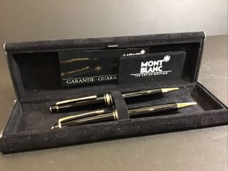 Vintage Mont Blanc Meisterstuck Rollerball Pen Pencil Set