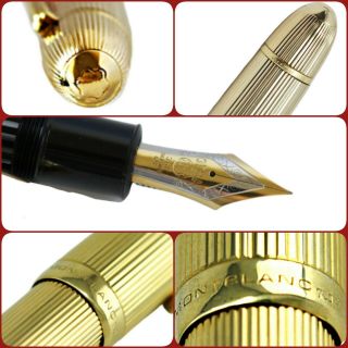 MONTBLANC MEISTERSTUCK N.  149 18K SOLID 750 GOLD FOUNTAIN PEN/GOLD STAR 1950s 3