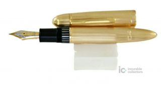 MONTBLANC MEISTERSTUCK N.  149 18K SOLID 750 GOLD FOUNTAIN PEN/GOLD STAR 1950s 5