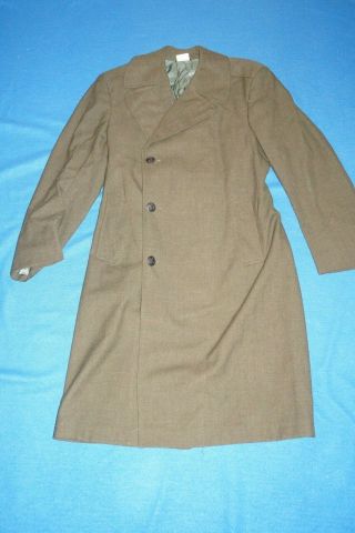 Usmc Us Marine Corps Wool Overcoat Trench Coat 38s By Dale Fashions Inc