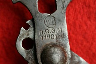 WW2 WWII German Truppenfahrrad key for the bike D.  R.  G.  M 1170159 Wehrmacht 3