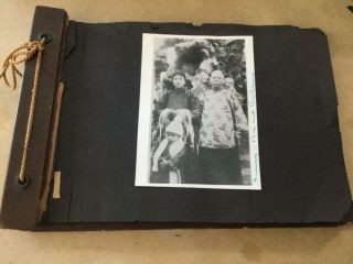 Vintage Chinese Photo Album 1950 - 1960 Family In China Labeled