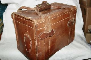 Vintage Rolleiflex Leather Camera Case Bag Double Handles 3