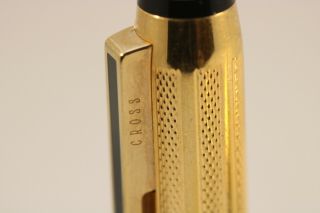 Vintage (c1993) Cross Signature Electroplated Gold Barleycorn Broad Fountain Pen 6
