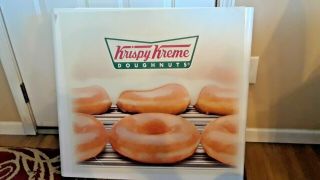 Large Metal " Krispy Kreme Doughnut " Advertisement Sign