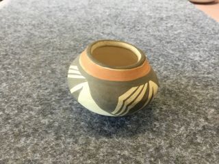 Miniature Isleta Pueblo Pottery Pot by Stella Teller Native American 3
