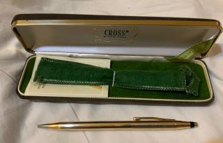 Cross 14K Solid gold ballpoint pen vintage 1960 ' s 2
