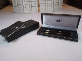 Mont Blanc Meisterstuck Ballpoint Pen And Pencil Set Vintage Box,  Manual@sleeve