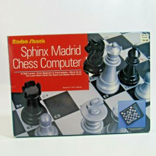 Vintage Radio Shack Sphinx Madrid Electronic Chess Computer Battery Operated
