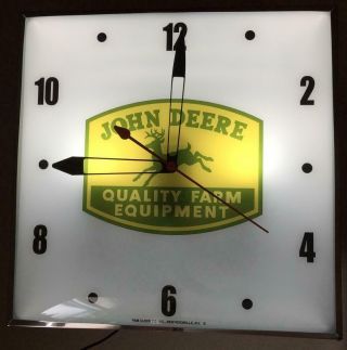 Pam Style Lighted Advertising John Deere Clock 2