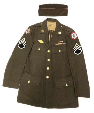 Named 6th U.  S.  Army Engineer Uniform Jacket Grouping Ww2 Wwii