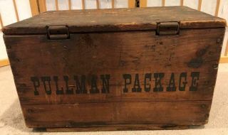 Vintage Coca Cola Wooden Crate from Pullman Package - Hinged Lid 3