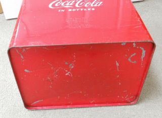 Vintage Metal Drink Coca Cola In Bottles Cooler 6