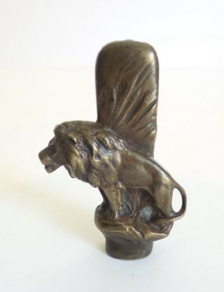 Unusual 19th C.  Austrian Bronze Figural Lion Wax Seal / Document Stamp