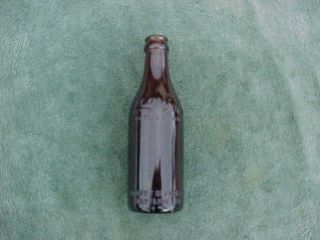Vintage COCA COLA COKE Amber Straight Side Springfield ILL Illinois Bottle 1910 2