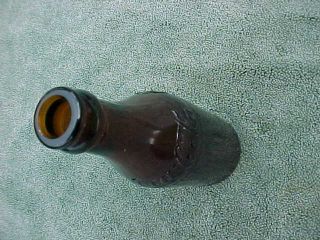 Vintage COCA COLA COKE Amber Straight Side Springfield ILL Illinois Bottle 1910 4