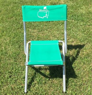 Vtg Masters Golf Tournament Green Folding Chair Augusta National 1987?
