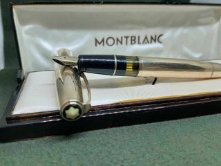 Montblanc 744 Piston Filler Fountain Pen 14k F Nib From 1956