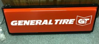 General Tires Dealer Advertising Double Sided Lighted Sign 37 " X12 " X5 "