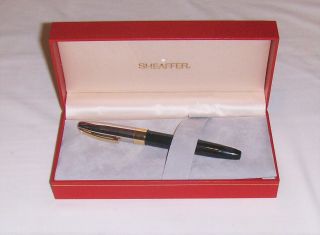 Sheaffer Legacy Fountain Pen 18k Gold M Nib 750 Black Gold White Dot Palladium