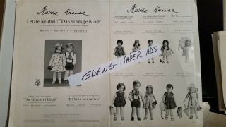 1930 Paper Ad Toys 21 " X 14.  5 " Käthe Kruse German Dolls Graceful Child Stuffed