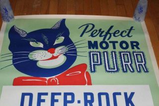 Large Deep Rock Prize Motor Oil Poster Vintage 1940s Gas Station Advertising 5