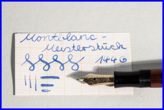 1956 Montblanc Meisterstück 144 Celluloid Fountain Pen,  Km 14c Gold Nib Serviced