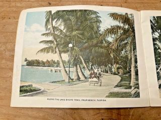 VINTAGE ANTIQUE 1920 ' s SOUVENIR BOOK OF PALM BEACH FLA FL SOUTH FLORIDA MIAMI 3