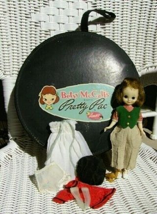 Vintage Betsy Mccall Doll,  Case,  Clothes—a Good Start—needs Tender Loving Care