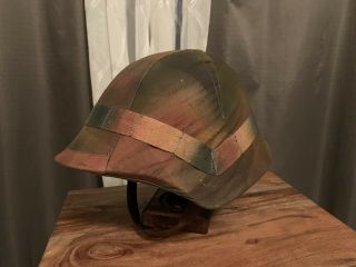 WWII Swiss 18 Helmet With Cover 2