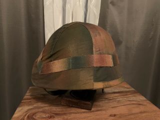 WWII Swiss 18 Helmet With Cover 3