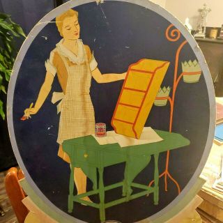 Cardboard Sign Bps Best Paint Glosfast Enamel Housewife Patterson Sargent